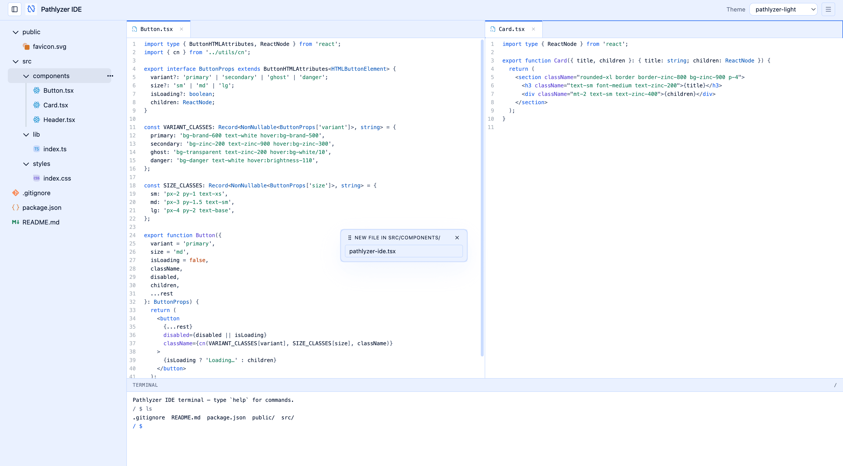 code editor preview light